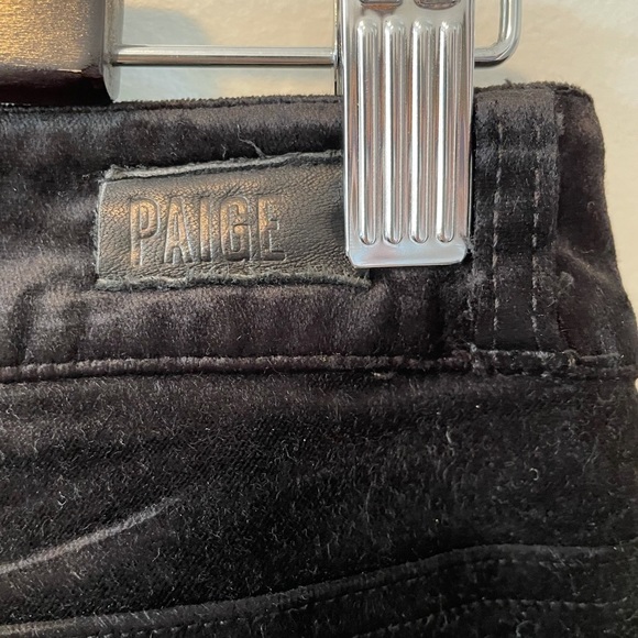 Paige Hoxton Ankle Peg Black Velvet Pants - Picture 7 of 15